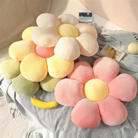 Morbuy Flower Shaped Plush Pillow Cushion Chair Seat. . Aesthetic pillows
